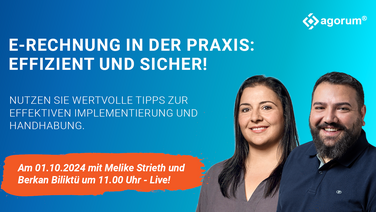 Webianraufzeichnung: E-Rechnung in der Praxis mit agorum core inklusive Live-Demo der Möglichkeiten mit agorum core