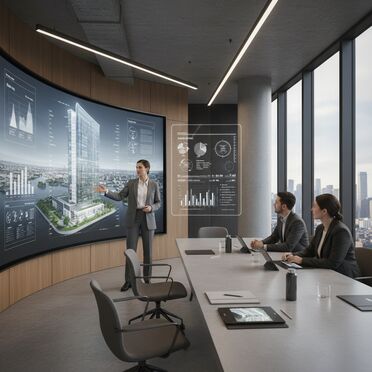 Präsentation digitaler Lösungen für Architektur