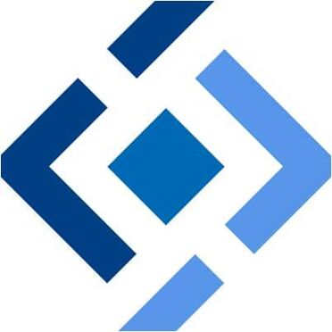 agorum Logo im dunklen Modus Das agorum Logo zeigt ein stilisiertes Muster aus blauen und dunkelblauen Linien, das einen zentralen Marktplatz symbolisiert.