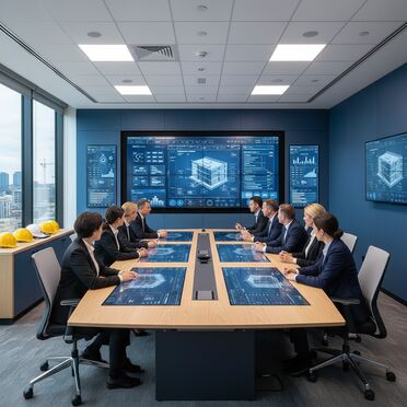 Demo-Präsentation für digitales Bauprojektmanagement
