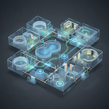 Vernetzte Spa-Bereiche und Ressourcenplanung