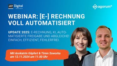 Webinar: E-Rechnung voll automatisiert mit ACP und agorum Software GmbH