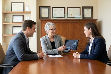 Beratungsgespräch zur Digitalisierung in der Wirtschaftsprüfung