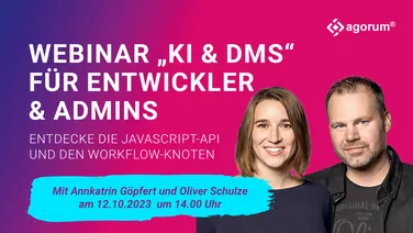 agorum core Webinar:  praktische Fallbeispiele, wie Sie agorum core & KI effektiv einsetzen können