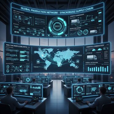 Vernetztes Produktionsnetzwerk in der Baustoffindustrie