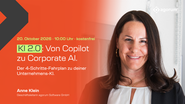 Anne Klein, Geschäftsleiterin der agorum® Software GmbH, Referentin im Live-Webinar KI 2.0 am 20. Oktober 2026, 10 Uhr