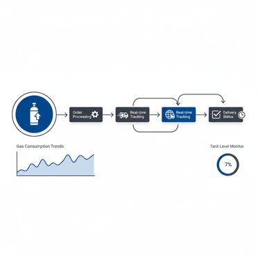 Digitales Kundenportal für Gasbestellungen