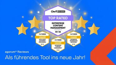 agorum core OMR Reviews Badges 2026 - Top Rated und Leader Auszeichnungen