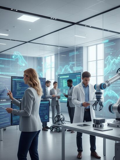 Digitalisierung in Anwendungsentwicklung und Robotik