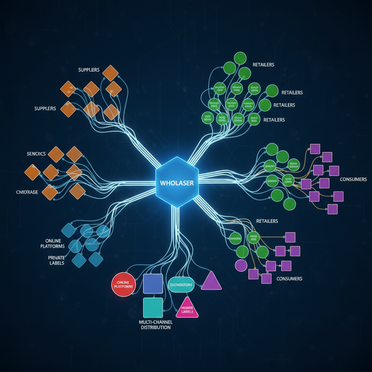 B2B Netzwerk und Beziehungen Vernetztes Kunden-Ökosystem im Textilgroßhandel