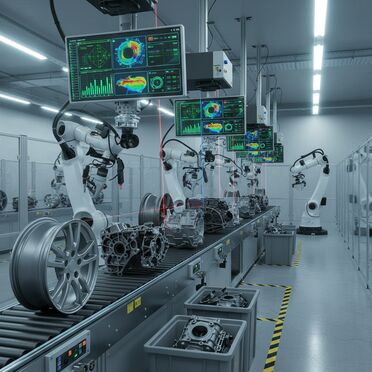 Optische Scanning-Systeme für Qualitätskontrolle recycelter Autoteile