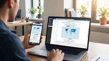 ALBERT | AI Widget: Interaktive Weltkarte zur Digitalisierung in agorum core
