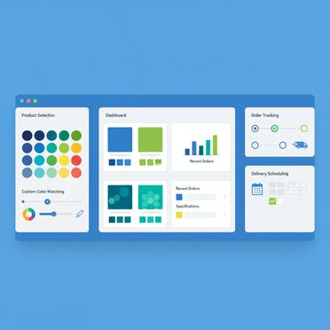 Digitales Kundenportal für Farbbestellungen
