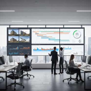 Digitales Projektmanagement-Dashboard für Bauprojekte