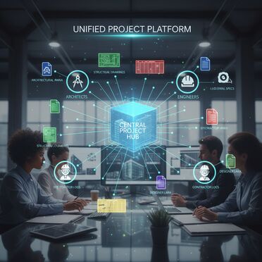 Zentrale Bauakte mit allen Projektbeteiligten vernetzt