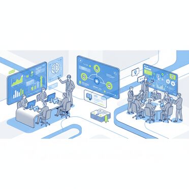 Moderne digitale Lernumgebung für KI-Weiterbildung