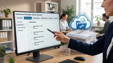 Papierakten werden durch strukturierte elektronische Entgeltunterlagen am Bildschirm abgelöst