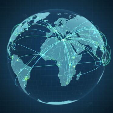 Globales Luftfrachtnetzwerk