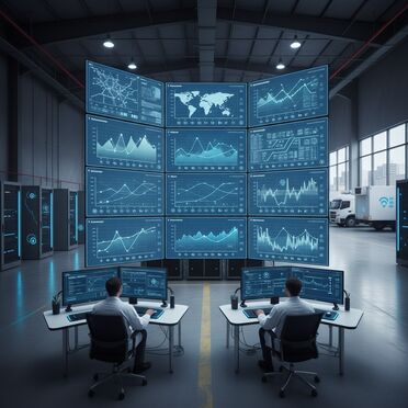 Digitales Dashboard für Echtzeit-Temperaturüberwachung in der Kühllogistik
