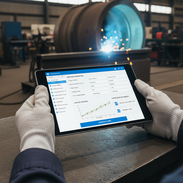 Digitales WPS-Management System auf Tablet