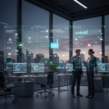 Digitale Vernetzung der Lieferkette in der Blechbearbeitung