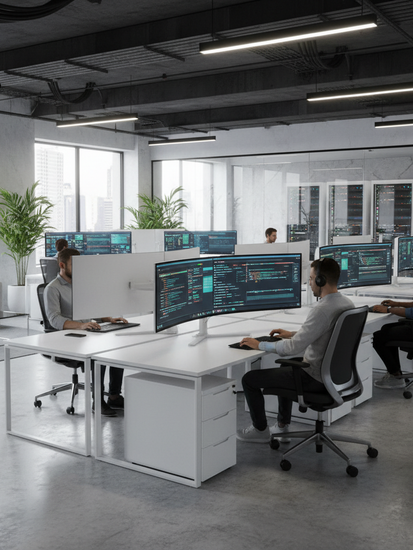 IT-Infrastruktur und Softwareentwicklung Arbeitsplatz