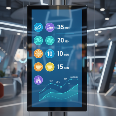 Digitales Warteschlangen-Management System