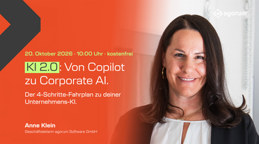 Anne Klein, Geschäftsleiterin der agorum® Software GmbH, Referentin im Live-Webinar KI 2.0 am 20. Oktober 2026, 10 Uhr
