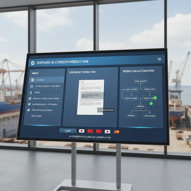 KI-gestützte Korrespondenzbearbeitung für Werften