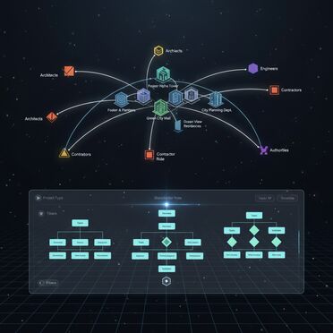 Vernetztes Projekt-Ökosystem für Architektur