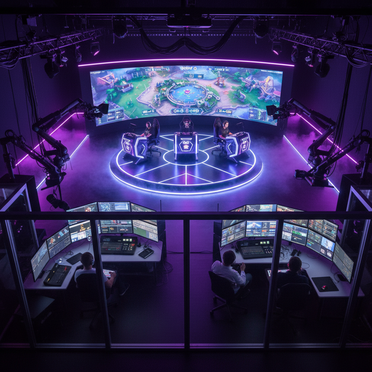 Professionelles E-Sports Broadcasting Studio