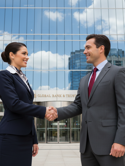 Bankdienstleistungen für Firmenkunden