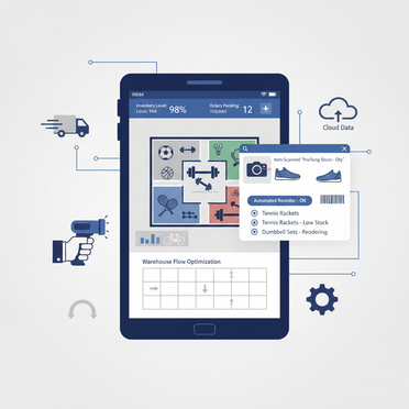 Digitale Lagerverwaltung für Sportartikel