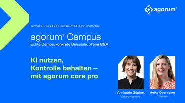 agorum® Campus - KI nutzen und Kontrolle behalten
