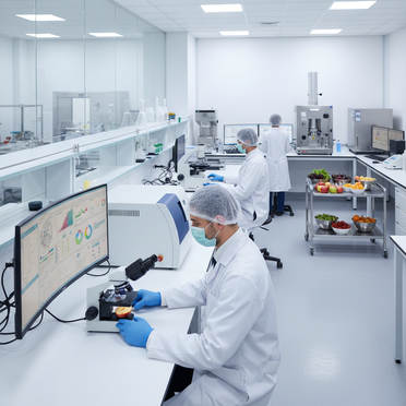 Qualitätskontrolle in der Lebensmittelveredelung