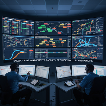 Digitales Slot-Management für Bahntrassen
