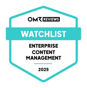 OMR Reviews Watchlist Badge - Enterprise Content Management