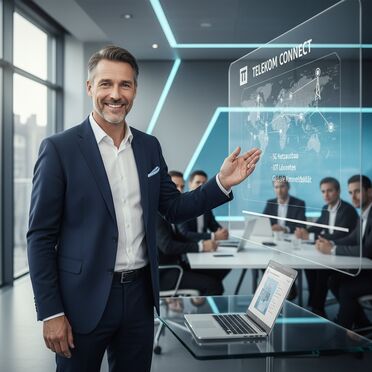 Individuelle Demo für Telekom-Digitalisierung Demo-Präsentation für Telekommunikationsgeschäft