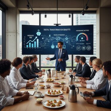 Beratungspräsentation für digitale Transformation in der Gastronomie