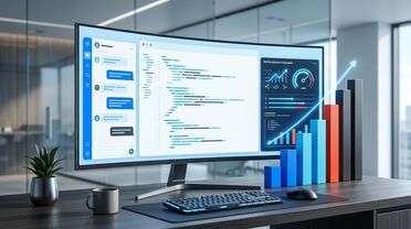 Konzeptbild zum Praxistest des KI-Modells GLM 5.2 in ALBERT | AI für Coding und agentische Aufgaben