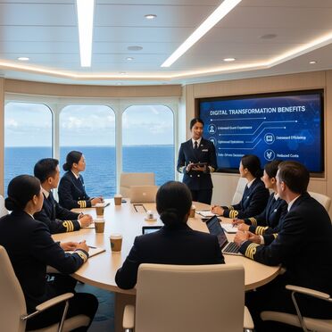 Digitalisierung Präsentation Kreuzfahrtteam