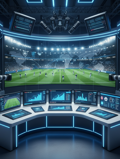 Digitalisierung Sportmedien und Broadcasting Studio