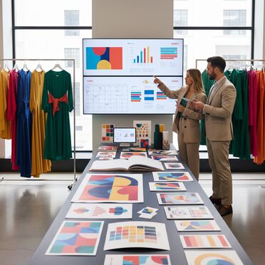 Koordinierte Mode-Kampagnen und Kollektionsplanung