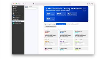 ROI im Unternehmen mit AI Widget per ALBERT