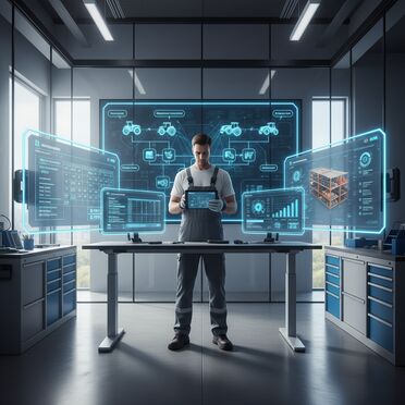 Digitales Maschinenmanagement und Wartungsworkflows