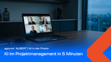 Teaserbild KI im Projektmanagement mit ALBERT | AI und NORA | 360°