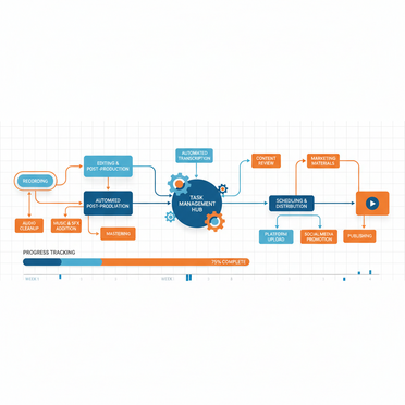 Automatisierter Podcast-Produktions-Workflow